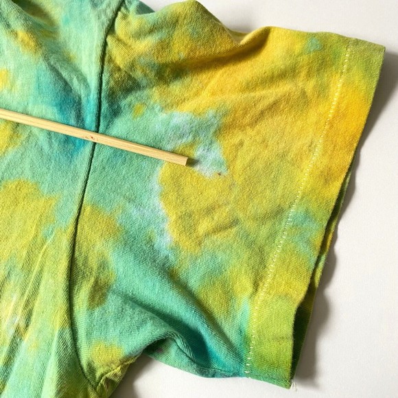 Jukes Pittsburgh T-Shirt L Turquoise Yellow Tie Dye Vtg Hanes Single Stitch READ - Picture 11 of 13